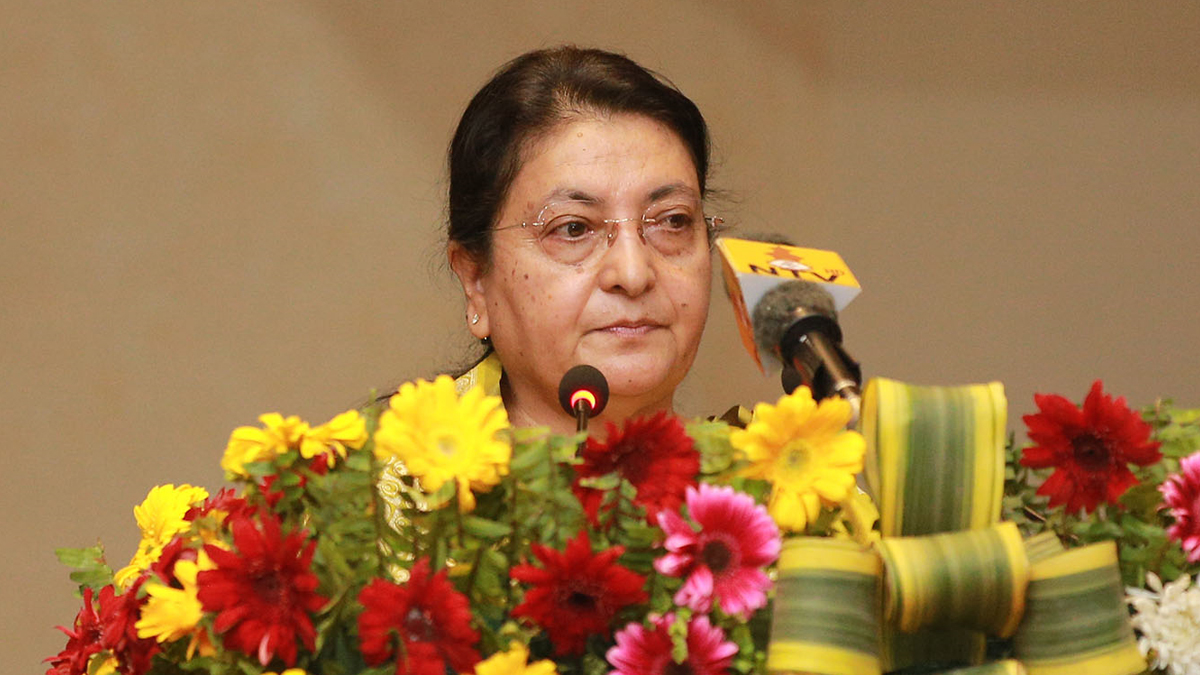 आरोहीको सुरक्षाका लागि आवश्यक व्यवस्था गर्न पूर्वराष्ट्रपति भण्डारीको आग्रह